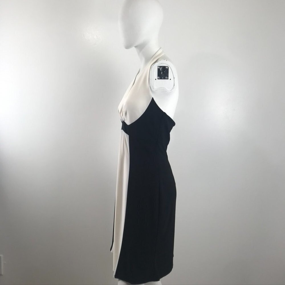 Frank Lyman White & Black Halter Dress - Picture 3 of 6